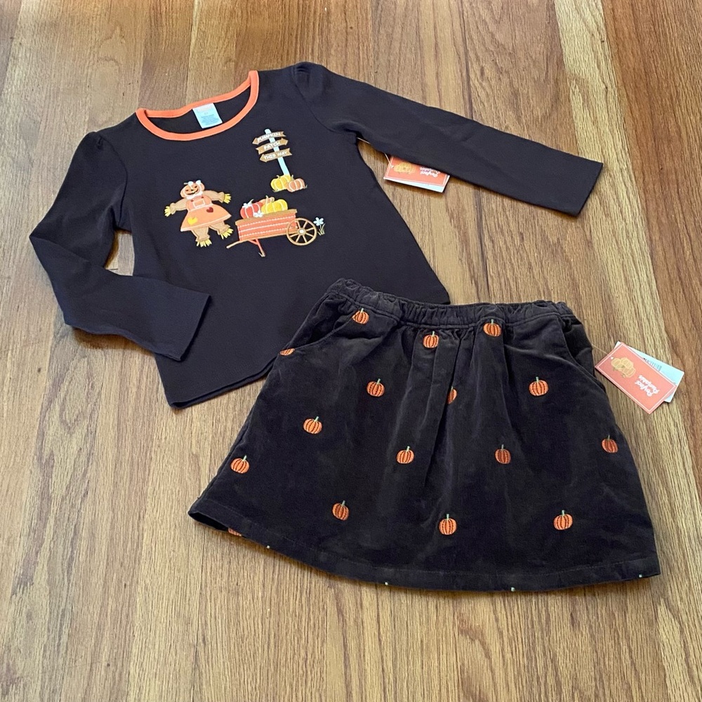 Gymboree Pumpkin Patch Girls Set - Picture 1 of 10